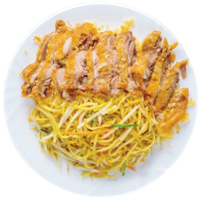 Mì xào dùi gà